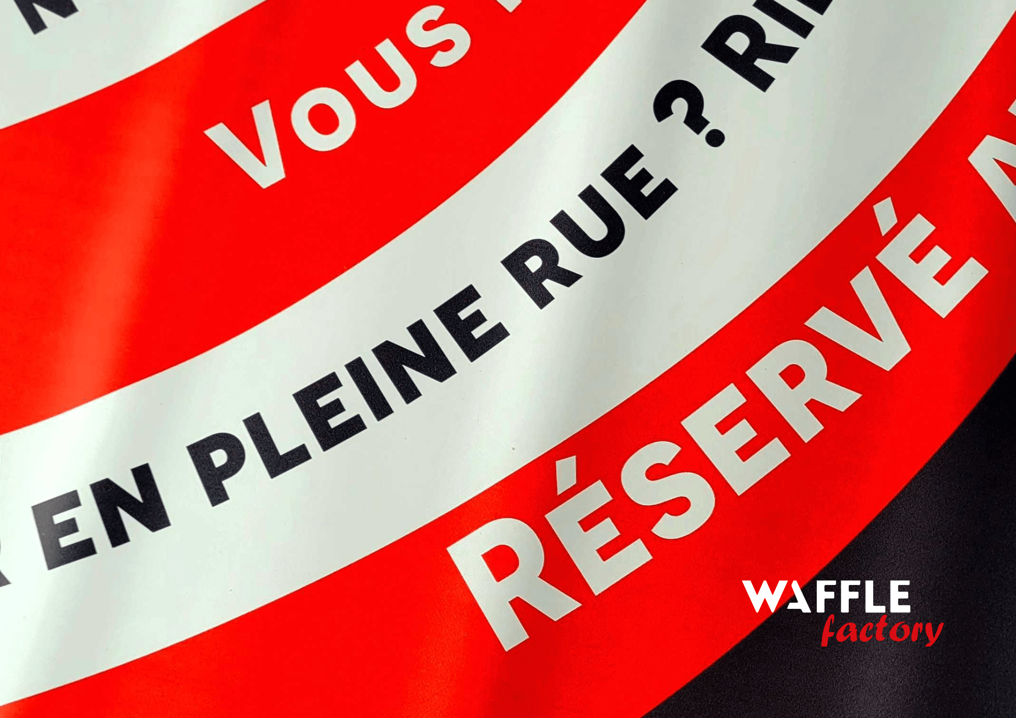 Campagne social media locale réalisée pour Waffle Factory.